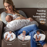 Feeding & Infant Support Pillow, Notebook Black & Gold
