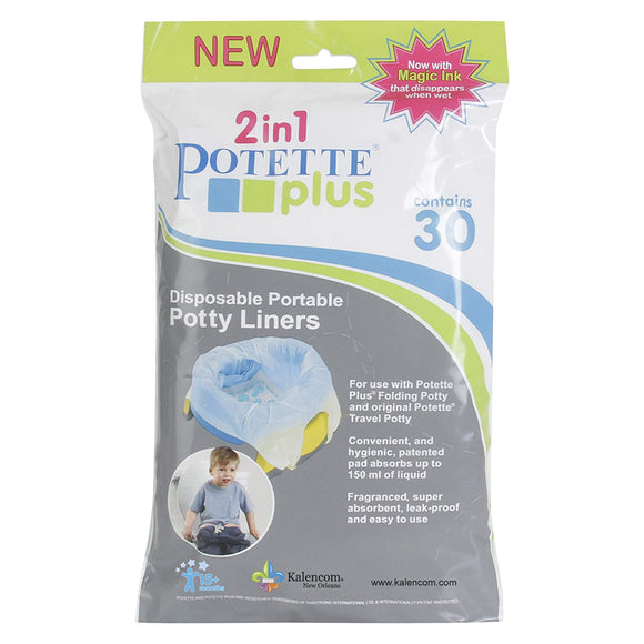 2 in 1 Potette Disposal Portable Potty Liners - qty 30